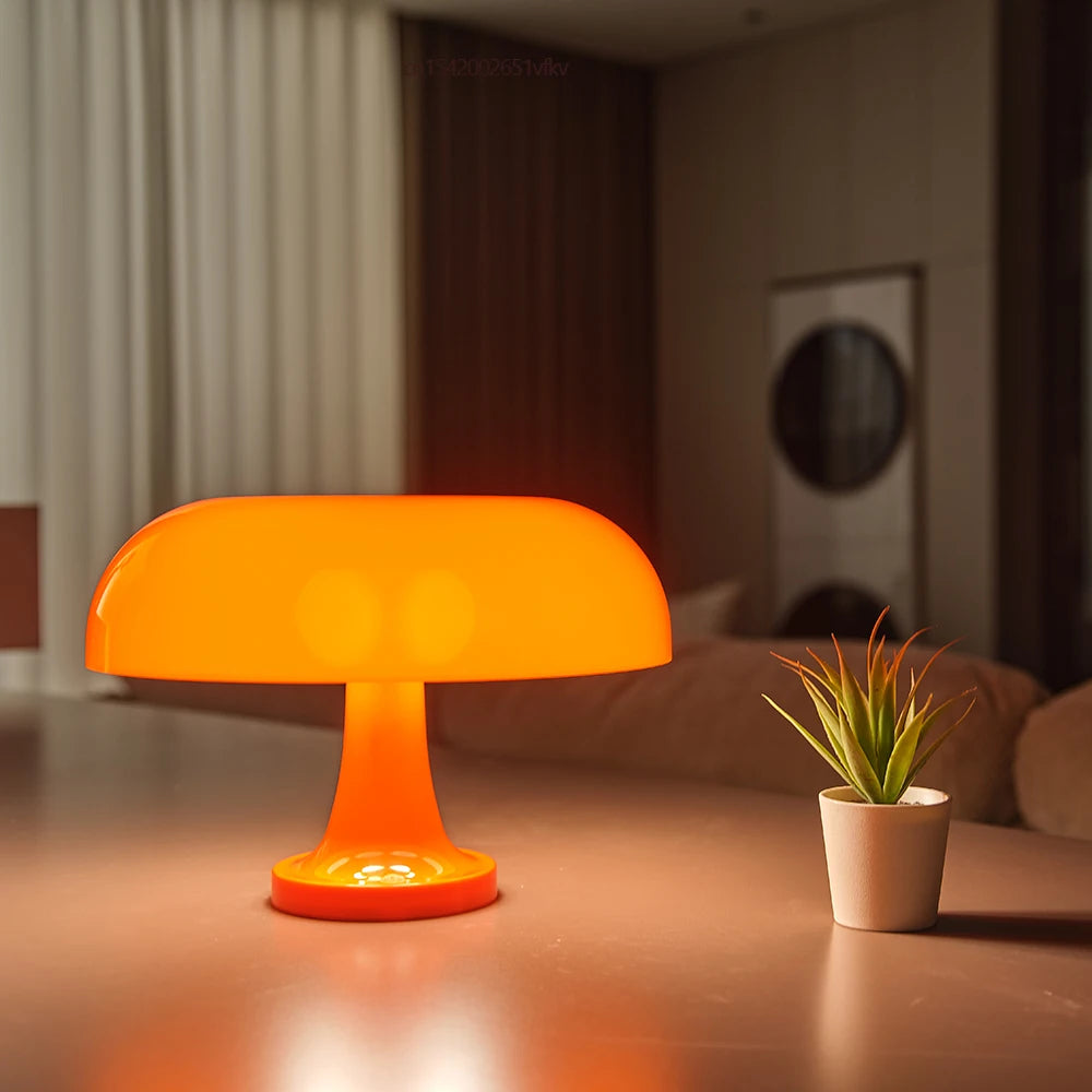 Mushroom Table Lamp Modern Bauhaus Design Table Lamp 3 Light Modes Unlimited Dimming Hotel Bedroom Atmosphere Light