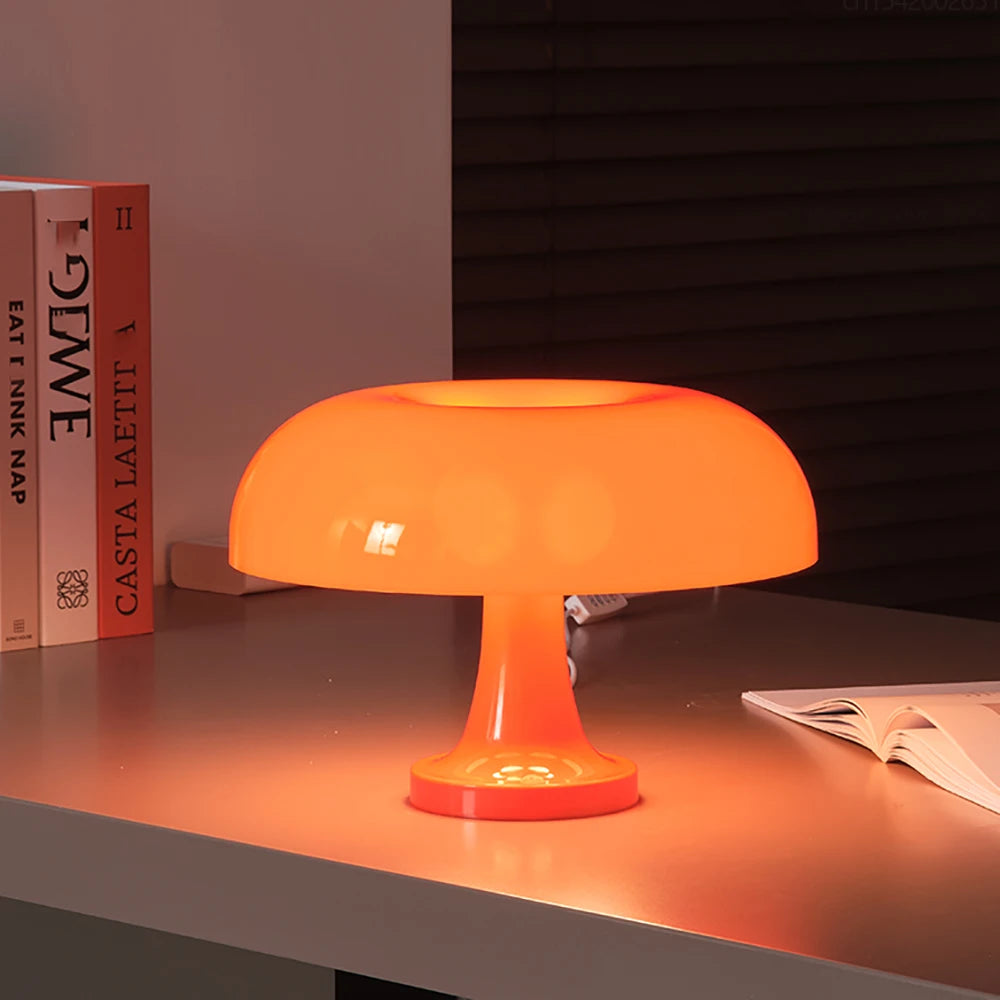 Mushroom Table Lamp Modern Bauhaus Design Table Lamp 3 Light Modes Unlimited Dimming Hotel Bedroom Atmosphere Light