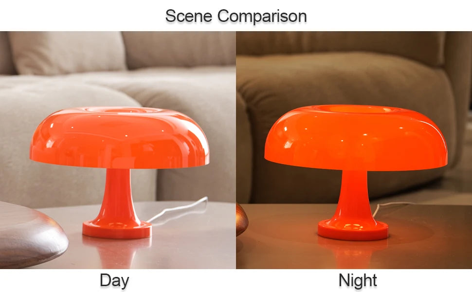 Mushroom Table Lamp Modern Bauhaus Design Table Lamp 3 Light Modes Unlimited Dimming Hotel Bedroom Atmosphere Light